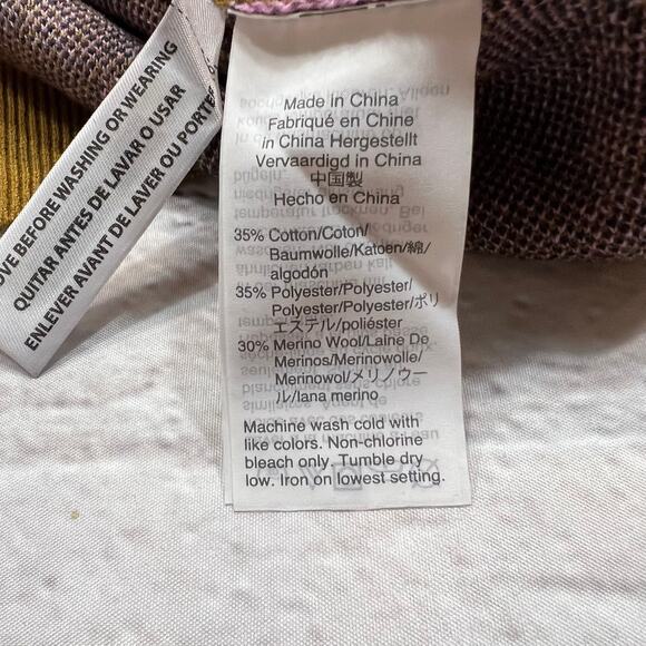 NWT- J. Crew Leopard Print Sweater - Brown and Purple - Picture 6 of 9